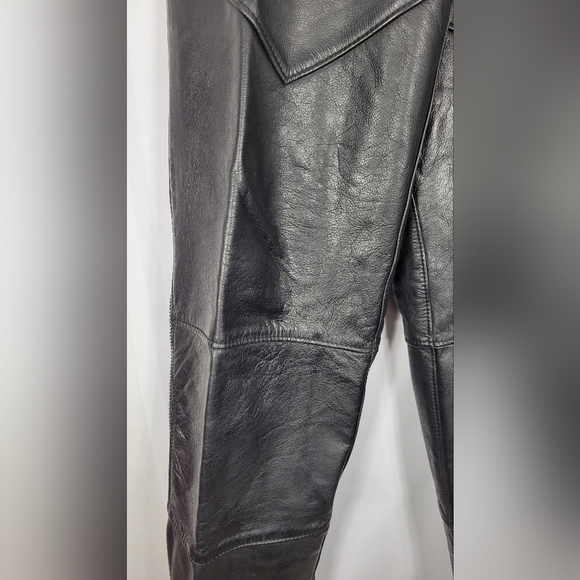 Vintage Harley-Davidson Leather Chaps Pants #569 Size L - Picture 5 of 16